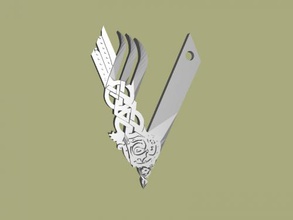 vikings keychain fashion accessories 3d print model - Mito3D