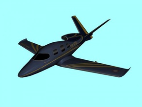 les jets gratuit modèle 3d - télécharger le fichier obj Les jouets De la machinerie avion privé de courtes distances 3d print model - Mito3D