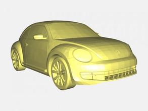 volkswagen beetle 2012 free 3d model - download stl file Toys Machinery compact car 3d print model - Mito3D