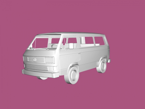 vw t3 obj brinquedos maquinaria 3D print model - Mito3D