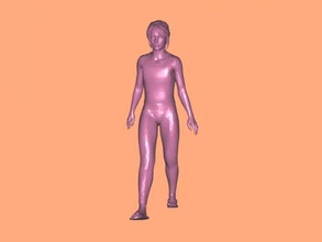 walking woman toys people 3d print model - Mito3D