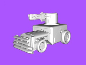 Krieg buggy Kostenlose 3d-Modell - download-stl-Datei Spielzeug Maschinen Licht-Maschine inspiriert von warhammer 40k stl-Datei 3d print model - Mito3D