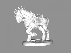 Krieg-Pferd Kostenlose 3d-Modell - download-stl-Datei Spielzeug Tiere riesige beängstigend Pferd stl-Datei 3d print model - Mito3D