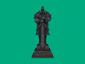 warcraft alliance statue free 3d model - download obj file Toys Games interior decorations famous game 3d print model - Mito3D