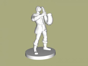 warforged bard free 3d model - download stl file Toys Games representative race universe dungeons dragons 3d print model - Mito3D