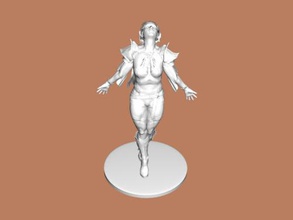 guerrero dama juguetes personas 3d print model - Mito3D