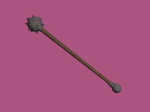 warrior mace free 3d model - download obj file Toys Weapon reliable melee weapon 3d print model - Mito3D