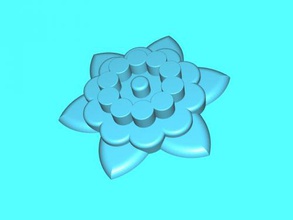 water lily free 3d model - download stl file Home Accessories good table decoration 3d print model - Mito3D