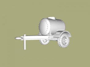 water trailer free 3d model - download stl file Toys Machinery reduced trading object 3d print model - Mito3D