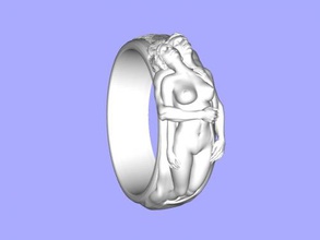 wedding ring fashion ornaments 3d print model - Mito3D