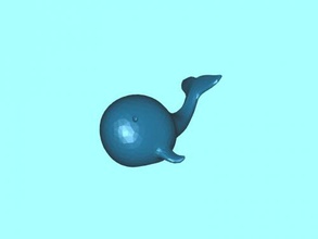 whale free 3d model - download stl file Toys Animals low poly large mammal 3d print model - Mito3D