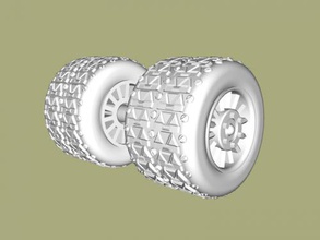 wheels free 3d model - download stl file Toys Machinery buggy 3d print model - Mito3D