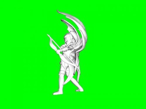 windling free 3d model - download obj file Toys Games fairy-like archer character 3d print model - Mito3D