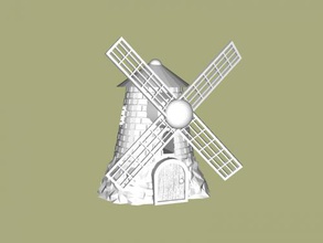 windmill art architecture 3d print model - Mito3D