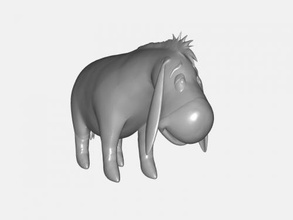 winnie pooh asino giocattoli cartoni animati 3d print model - Mito3D
