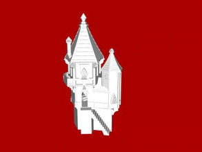 wizard chateu free 3d model - download stl file Art Architecture classic construction fantasy 3d print model - Mito3D