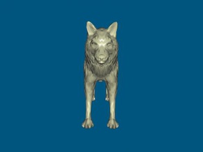 wolf obj toys animals 3d print model - Mito3D