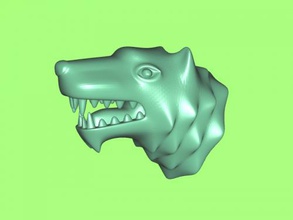 wolf-Kopf Kostenlose 3d-Modell - download-stl-Datei Kunst Skulptur kleine cartoon-Skulptur, die stl-Datei 3d print model - Mito3D