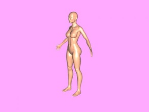 mujer cuerpo base obj juguetes personas 3d print model - Mito3D