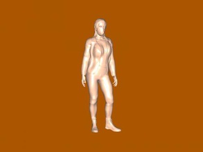 woman in face mask toys people 3d print model - Mito3D