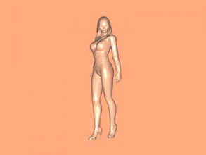 woman in leggings obj toys people 3d print model - Mito3D
