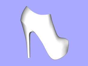 donna scarpe moda 3d print model - Mito3D