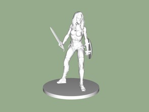 wonder woman figurine free 3d model - download stl file Toys Films amazon sword shield stl file  3d print model - Mito3D
