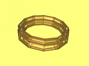 woody bracciale gratuita modello 3d - scaricare il file stl Moda Ornamenti naturale braccialetto di 3d print model - Mito3D