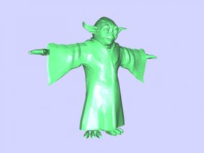 yoda Heykeli free 3d model download stl dosyası Oyuncaklar Filmler bir ana karakter star wars dosya 3d print model - Mito3D