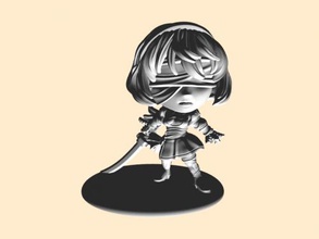 yorha no 2 type b free 3d model - download stl file Toys Games universal combat android nier automata 3d print model - Mito3D