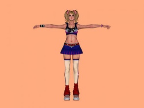 young cheerleader obj toys people 3d print model - Mito3D