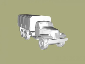 zil-157 free 3d model - download stl file Toys Machinery cross-country truck 3d print model - Mito3D