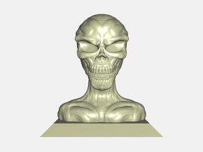 zombie Büste Kostenlose 3d-Modell - download-stl-Datei Kunst Skulptur unheimlich zombie-Zähne stl-Datei 3d print model - Mito3D