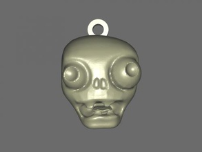 zombie keychain free 3d model - download stl file Fashion Accessories head cartoons 3d print model - Mito3D