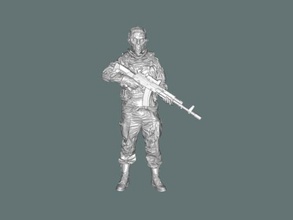 zombie soldato arte scultura 3d print model - Mito3D