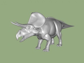 zuniceratops obj juguetes animales 3d print model - Mito3D