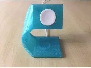  apple watch charging stand hidden cable design 3d print apple watch stand apple watch dock apple watch