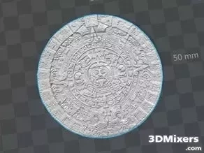  aztec calendar high quality free 3d model mayan maya calendar aztec artifact