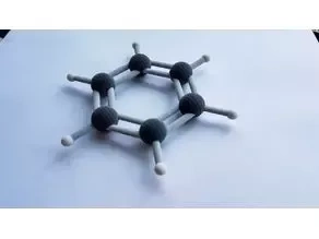  benzene molecule model free 3d model molecules chemistry model chemistry benzene ball stick model