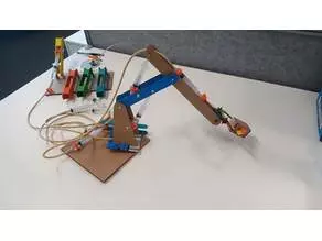  cardboard robot arm 3d m