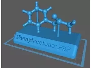  chemical model phenylacetone 3d model organic chemistry molecule molecular model chemistry model chemistry chemical
