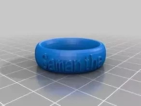  customized text ring bracelet crown design 3d print customized
