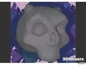  demon skull design 3d print