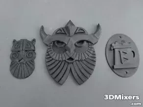  dwarf faces tankard design 3d print warhammer fantasy warhammer trinket dwarves dwarf application