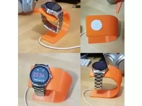  fossil marshal smartwatch charging stand 3d model smartwatch stand smartwatch fossil android wear android stand