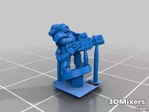  galactic crusaders - anti organic heavy weapons - 6-8mm 3d model space marine spacemarines spacemarine proxy epic scale epic armageddon epic 40k epic40k epic30k epic