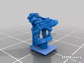  galactic crusaders - anti tank heavy weapons - 6-8mm 3d model space marine spacemarines spacemarine proxy epic scale epic armageddon epic 40k epic40k epic30k epic