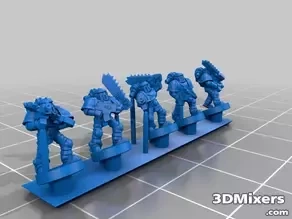 galactic crusaders - pillagers - 6-8mm free 3d model space marine spacemarines spacemarine proxy epic scale epic armageddon epic 40k epic40k epic30k epic