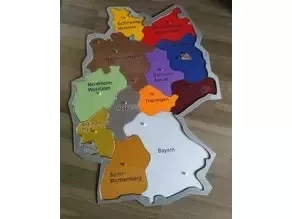  germany puzzle 3d model puzzle germany education