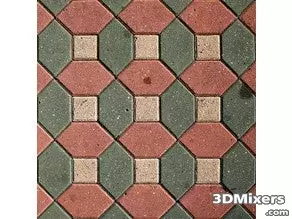  hex & square tile patter